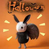 New plush toy skull, moth Miffy, sky moth doll in stock, new Halloween doll from the UK thumbnail 5