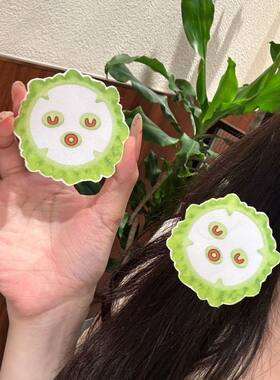 超萌表情苦瓜魔术贴卡通