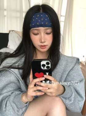 渣渣Yo韩系小众设计ins感配饰星星柳钉简约发箍不勒头小头发带女