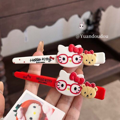日系可爱kitty发夹大号鸭