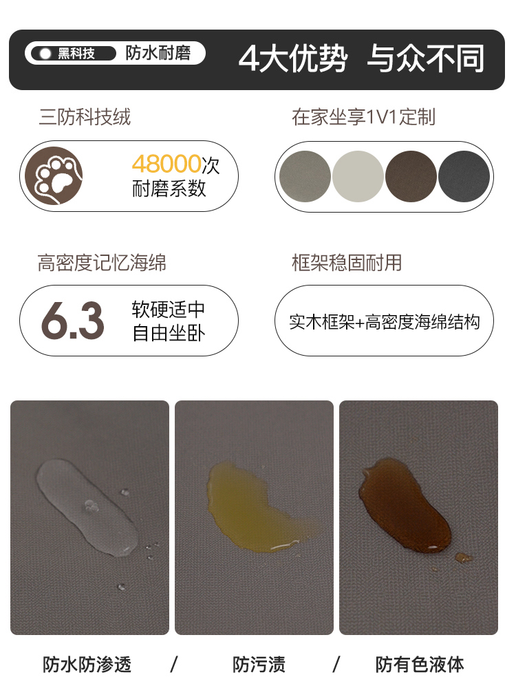飘窗垫定做氛围感轻奢简约阳台榻榻米科技布窗台垫子定制