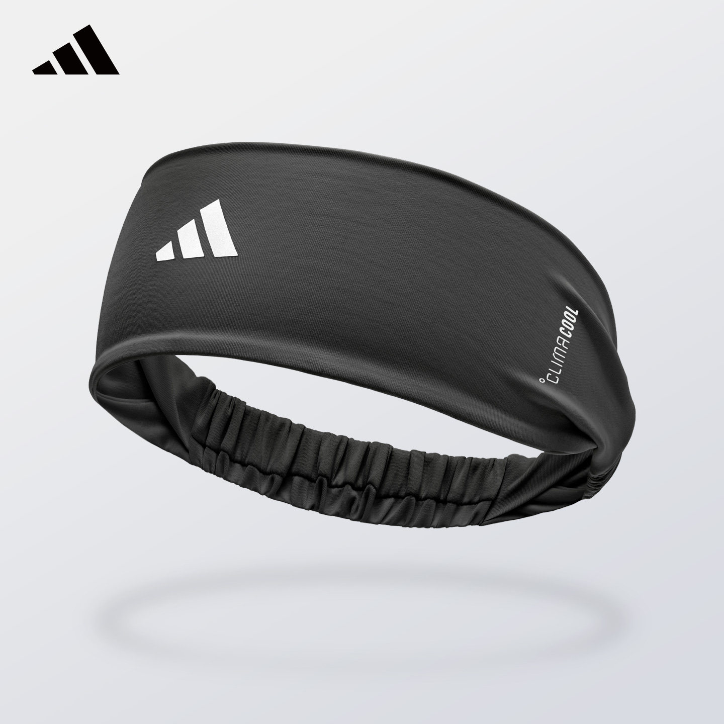 Adidas阿迪达斯运动发带头带止汗吸汗头巾女导汗带跑步羽毛球瑜伽
