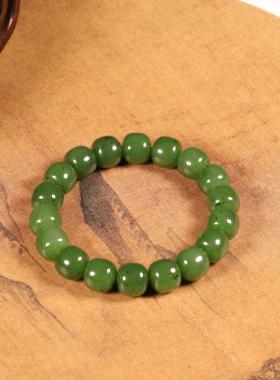 老型珠新疆和田玉籽料手串