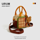 夏天小众可爱卡通时尚 URUM手提小方包包女式 2025新款 百搭斜挎包女