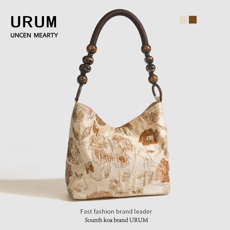URUM焦糖玛奇朵布艺新中式国风汉服单肩包春新款单肩腋下包手提包,箱包皮具/热销女包/男包,腋下包,淘宝优惠券,粉丝福利购,淘宝优惠卷