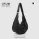 收货返差 限时29.9URUM男女轻便尼龙布大容量饺子包单肩斜挎包