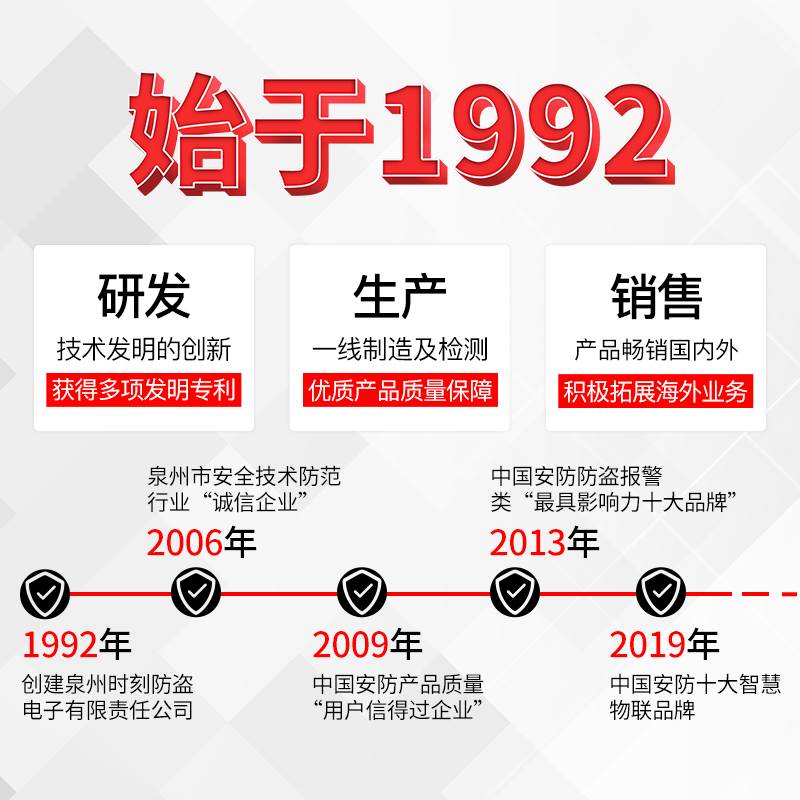 时刻SK-09W-03W无线门磁防盗报警器 家用 木门窗户门磁发射器