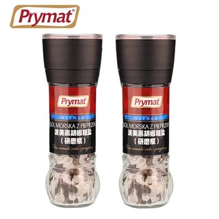 80g*2瓶 黑胡椒粗盐(研磨瓶)波美Prymat进口西餐牛排意面调味香料