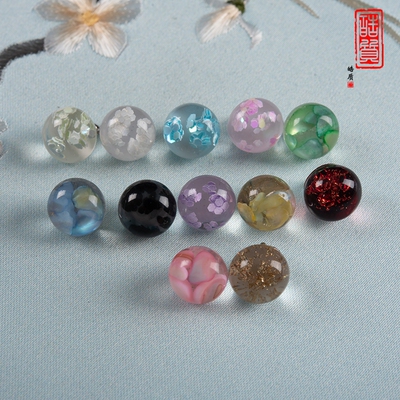 旗袍盘扣扣子复古中式玻璃珠扣