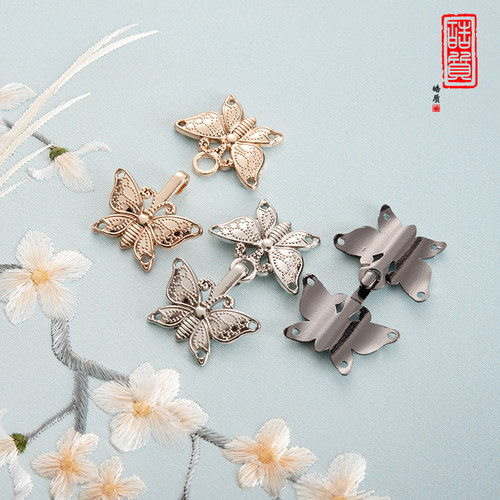 皓质汉服旗袍纽扣卡通动物