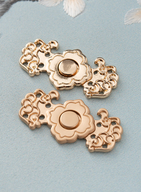 慕羽汐 汉服子母扣 芷和兰芝兰明制宋制国潮中式对口盘扣金属