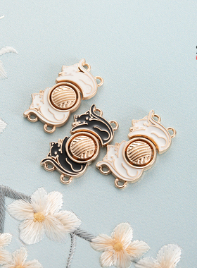 猫型汉服旗袍金属盘扣复古中国风搭扣古装衣服对扣装饰纽扣