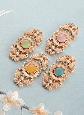 汉服旗袍金属子母盘扣复古中国风搭扣古装衣服对扣装饰纽扣