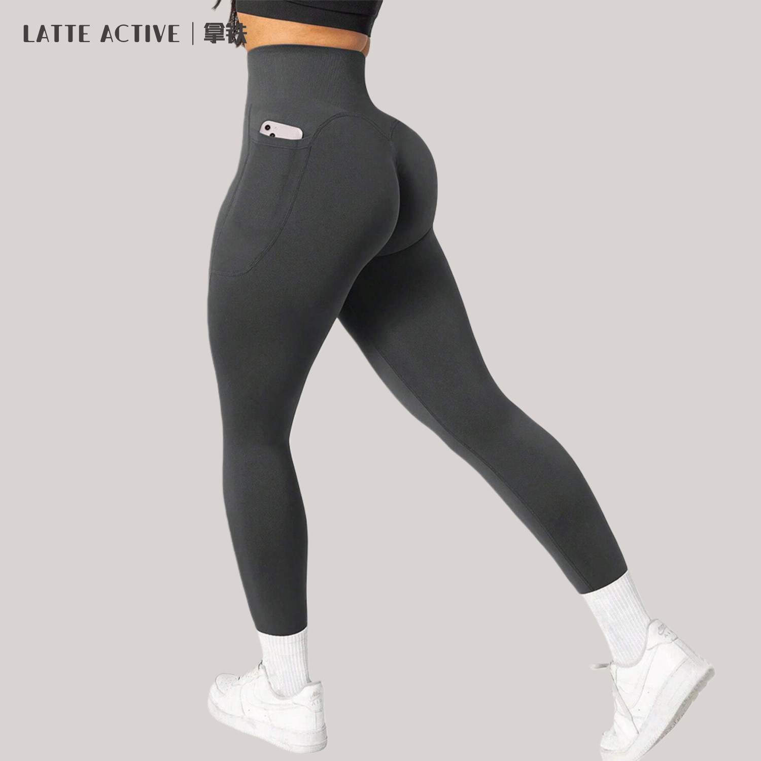拿铁女孩欧美蜜桃臀无缝瑜伽裤弹力口袋健身裤运动长裤提臀高腰,运动/瑜伽/健身/球迷用品,瑜伽长裤,淘宝优惠券,粉丝福利购,淘宝优惠卷