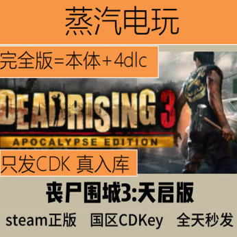 Steam正版丧尸围城3天启版