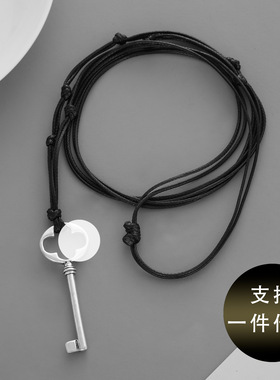日系设计师topwhit可复古钥匙长项链易烊千玺高级轻奢小众百搭