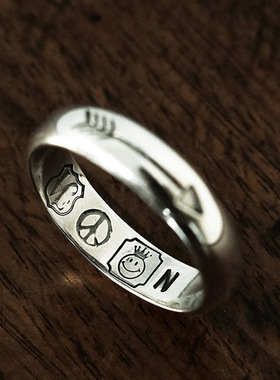 日本coss koko新款原创设计日本制复古百搭 印第安太阳箭头银