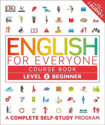 【现货】英文原版 DK系列 人人学英语初级 English for Everyone Course Book Level 1 入门词汇量积累学习自学正版书 阅读写作