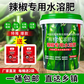 辣椒专用水溶肥青椒冲施肥桶肥生根绿叶增产拉直拉长膨大有机肥料