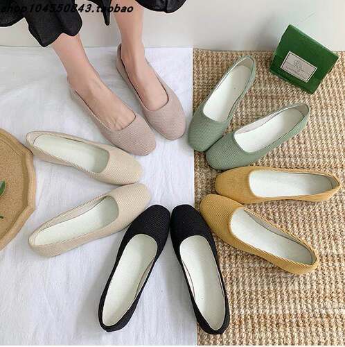 2020flat shoes woman shoes ladies shoes 女豆豆鞋夏款 软底 43