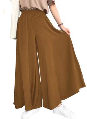 S-5XL women pants plus size ladies loose trousers 女阔腿裤