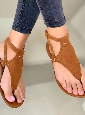 2021 womens shoes sandals large size casual flat flip flops