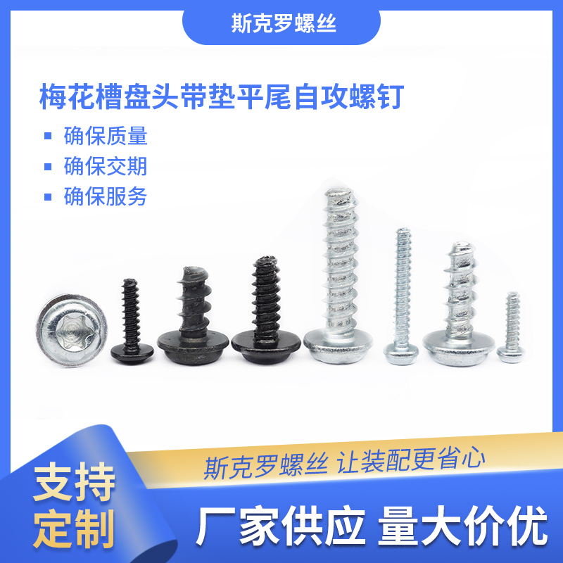 内六角花形盘头带垫平尾自攻螺钉