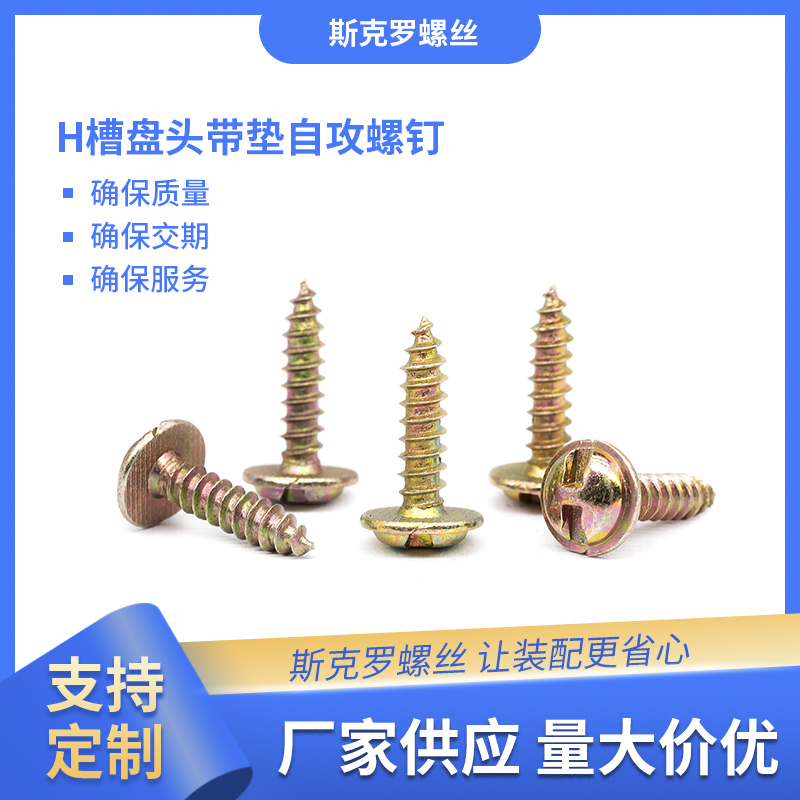 H槽盘头带垫自攻螺丝钉