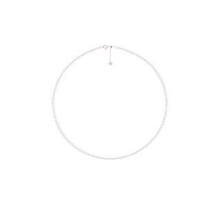 BEAUFINA百分娜淡水珍珠项链S925银小米珠天然锁骨链强光高级女