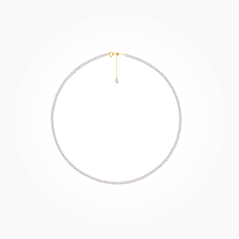 BEAUFINA百分娜极光淡水珍珠项链女小米珠baby珠颈链送女友送礼