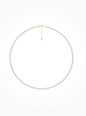 BEAUFINA百分娜极光淡水珍珠项链女小米珠baby珠颈链送女友送礼