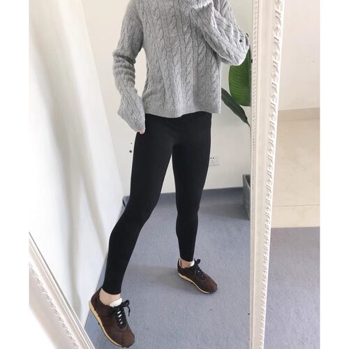 清 仅M1买手店Edos女士100山羊绒打底裤高腰 秋裤 保暖显瘦不扎肤