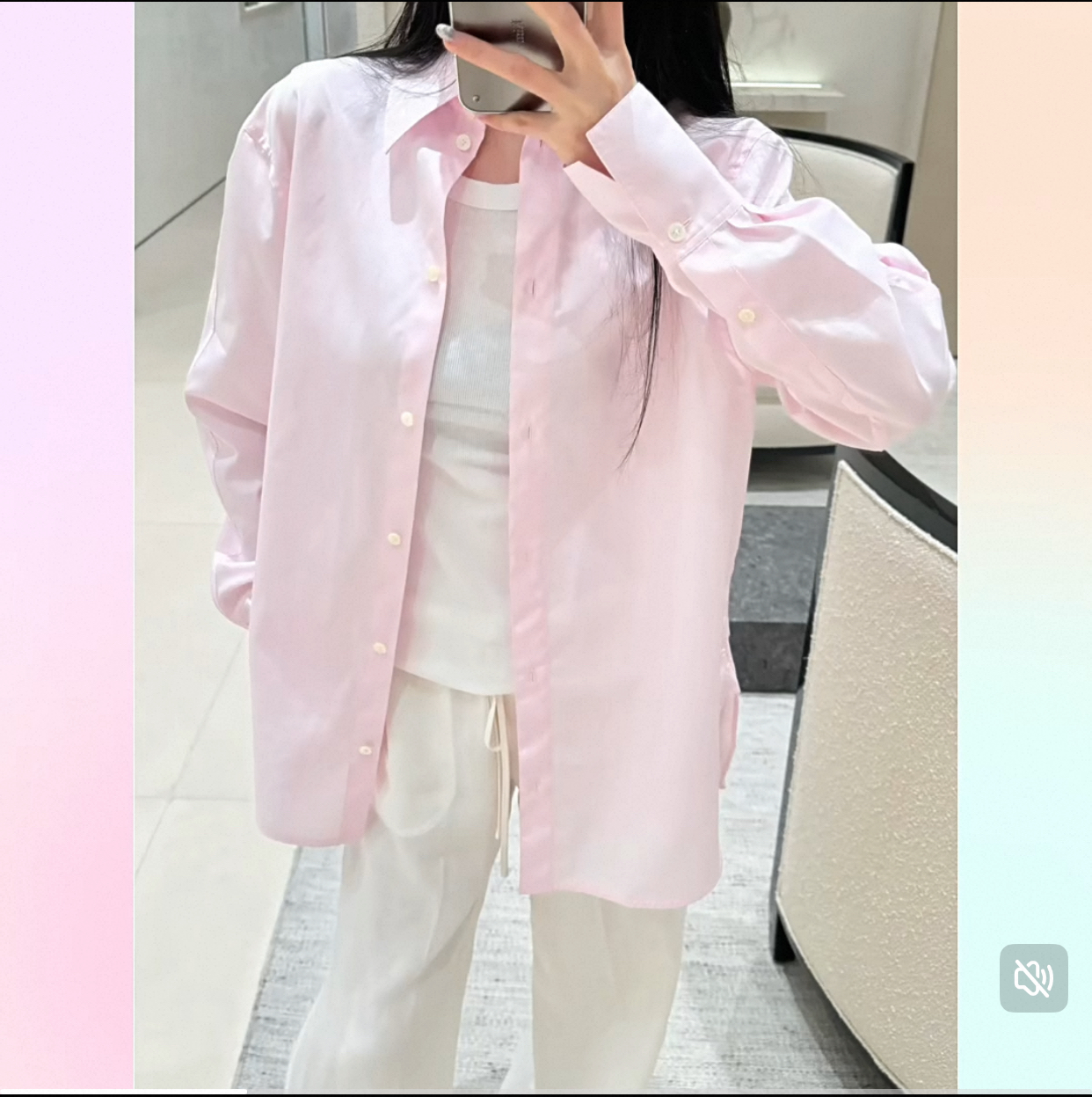买手店tote 100府绸棉 优雅气质淡粉色长袖衬衫时尚百搭挺括