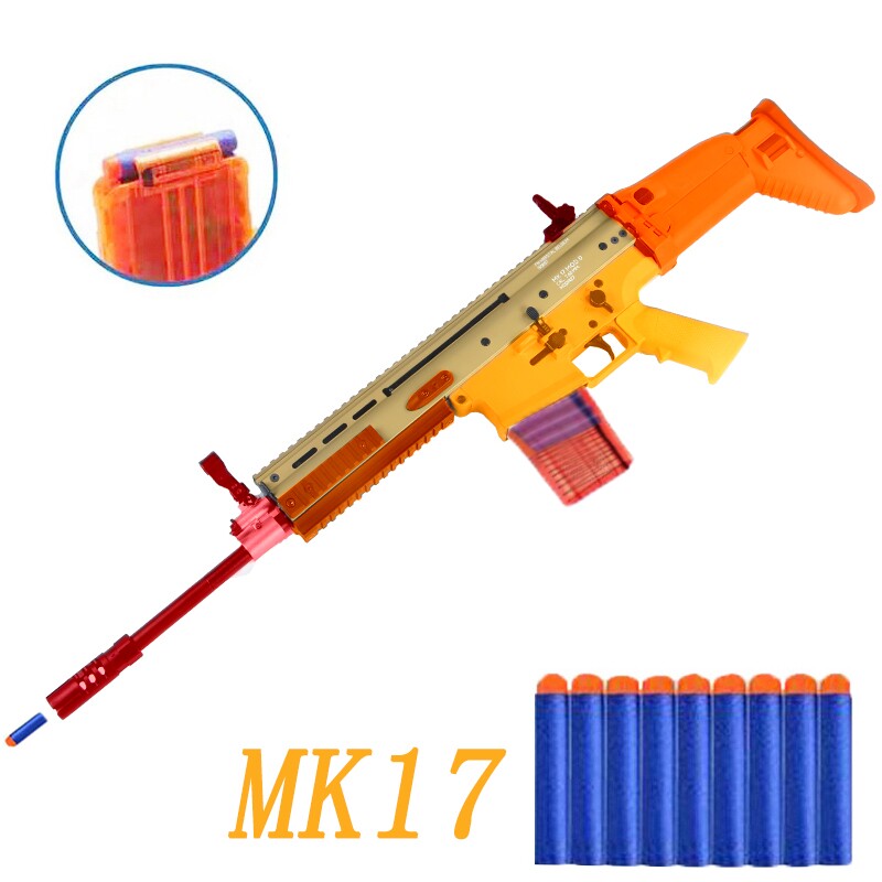 明朝mk17软蛋新品scar -scar-l 电动软弹 男孩玩具枪户外游戏装备
