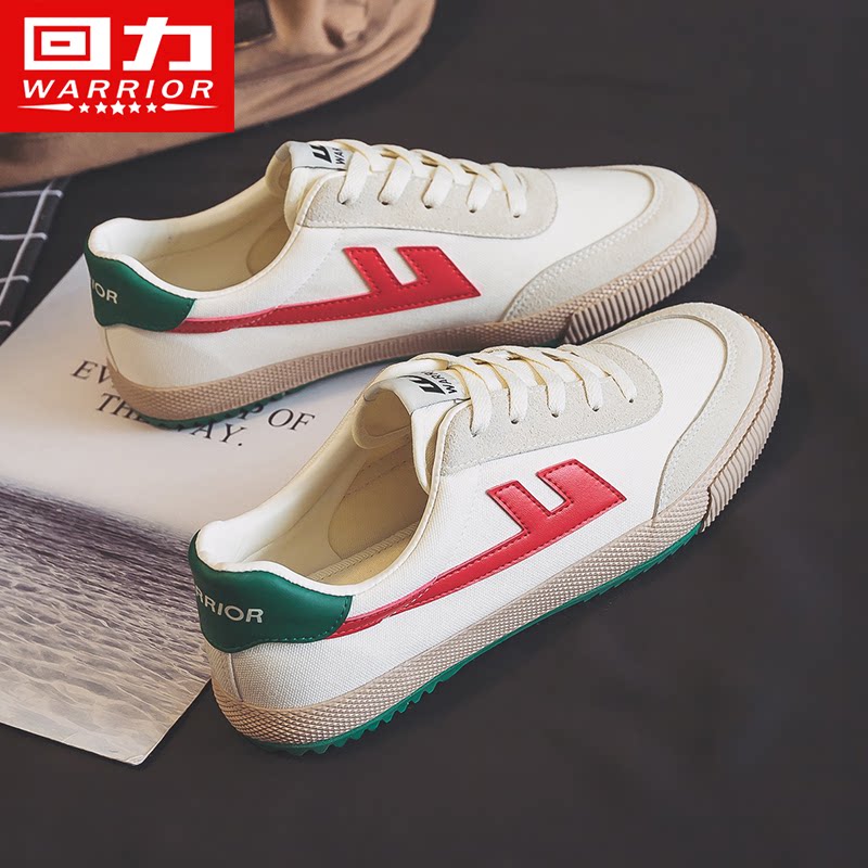 回力女鞋帆布鞋女款2026春季新款小白鞋女港风复古板鞋休闲运动鞋