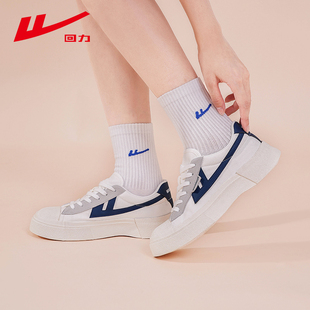 回力帆布鞋女早春2025新款小白鞋ins潮百搭学生板鞋运动休闲女鞋