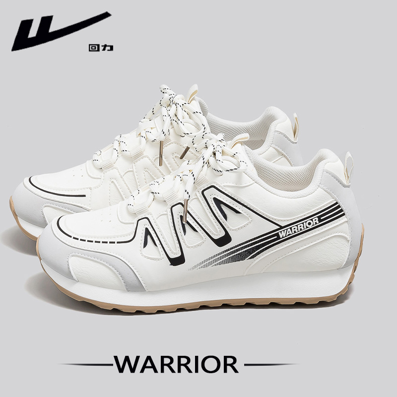 回力德训鞋女款2025新款秋冬皮面经典款内增高阿甘鞋厚底舒适鞋子