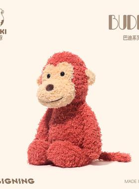 捉趣陪睡公仔小猴子巴迪猴子儿童毛绒玩具安抚玩偶超软布娃娃女