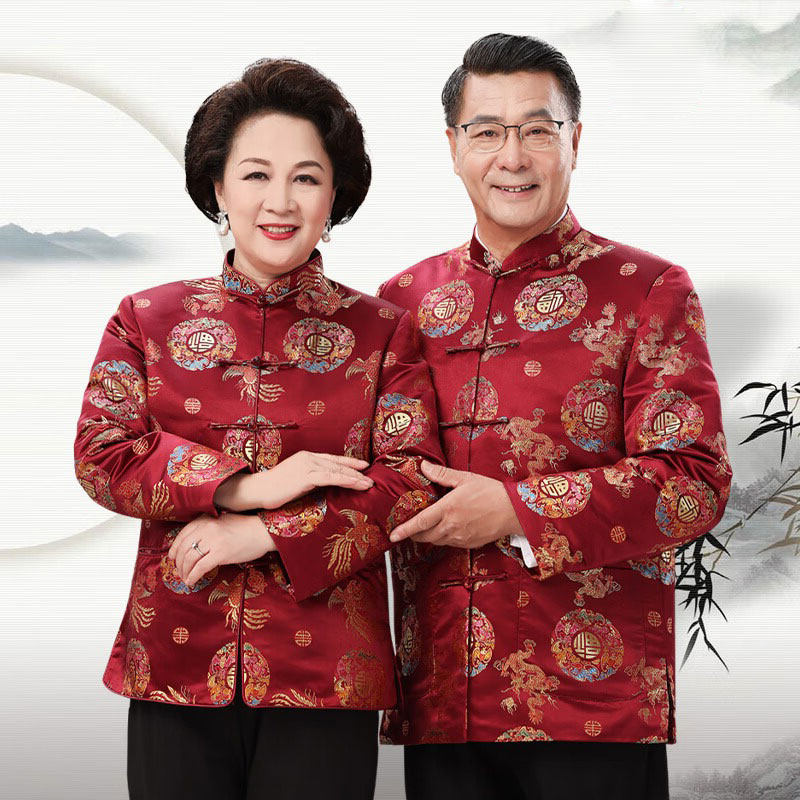 寿星秋冬季中老年保暖外套唐装生日过寿爷爷奶奶装婚宴装冬装服装,男装,唐装,淘宝优惠券,粉丝福利购,淘宝优惠卷