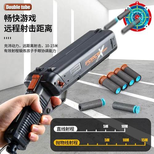 乐辉惩罚者双管s686散弹枪喷子霰弹儿童玩具男孩枪软弹吃鸡枪礼物