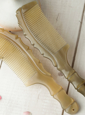 牛角梳和美梳子家用顺发梳子女生专用头梳天然牛角大梳子