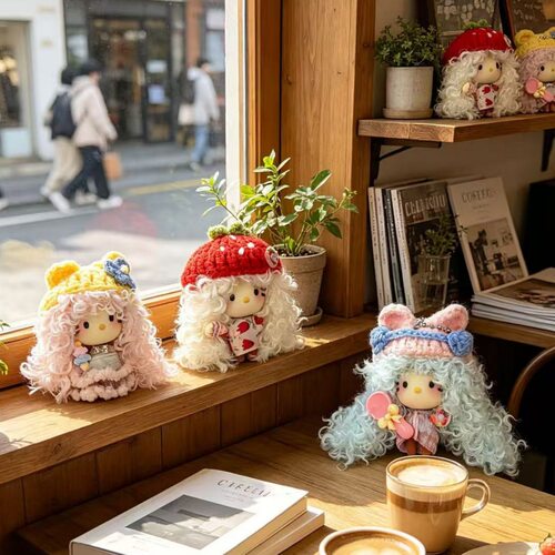 【初夏新款】迷你萌粒头套hellokitty包挂件爆炸头挂饰毛绒闺蜜礼