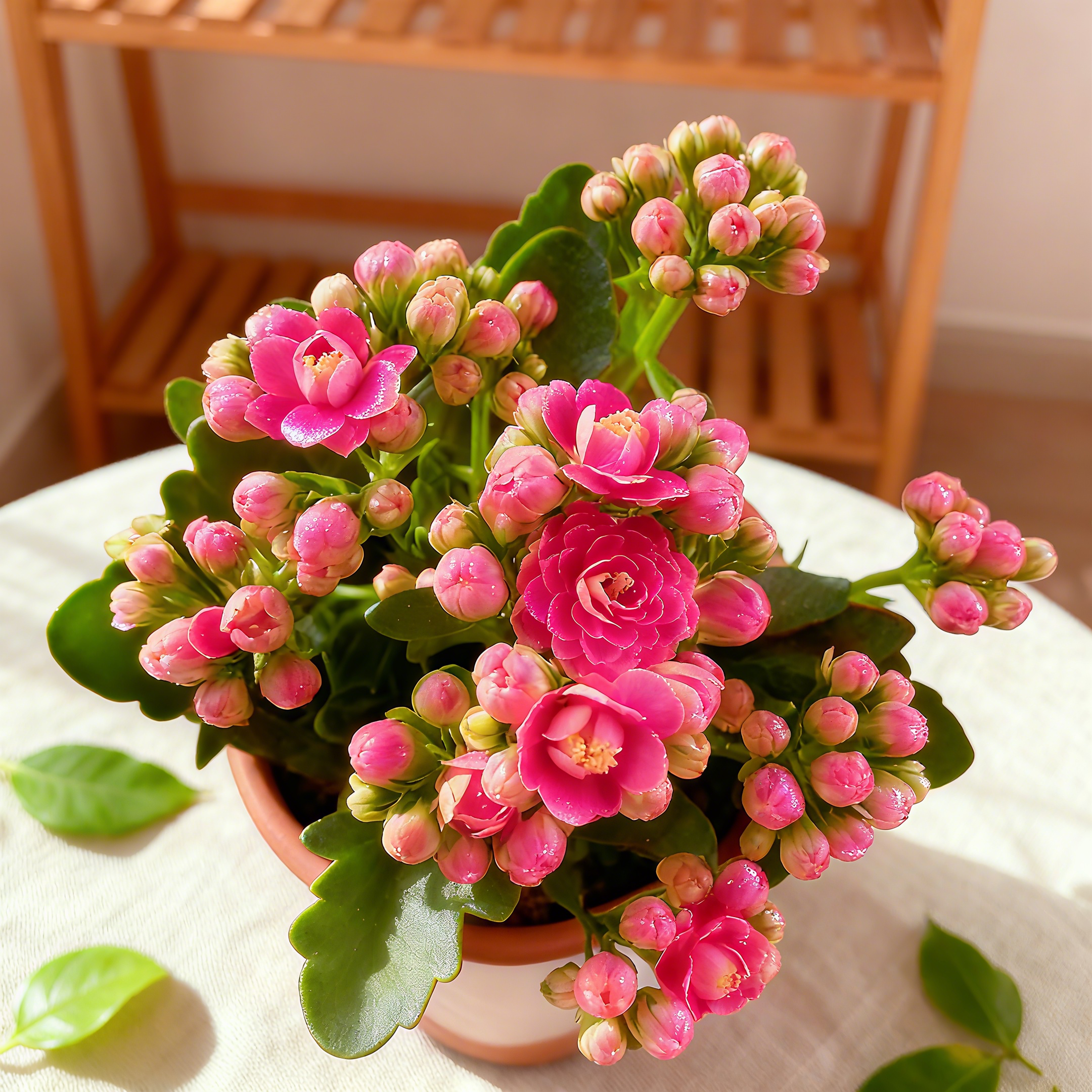 长寿花盆栽带花苞四季好养