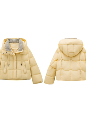 【春春Spring】253107软暖型韩版短款个子保暖羽绒服