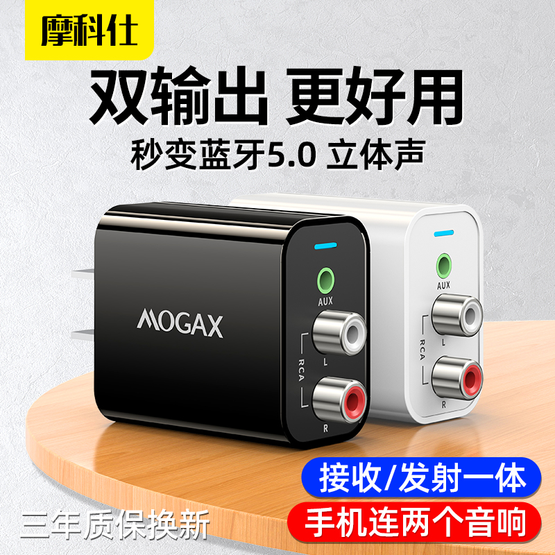 MOGAX蓝牙接收器发射器5.0立体声