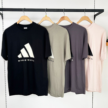 adidas阿迪达斯短袖男子2025新款休闲宽松圆领半袖运动T恤JY0199