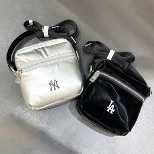 24新款 MLB斜挎包男女NY复古休闲包运动单肩包情侣小方包3ACRM024N