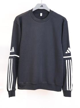 25秋冬款adidas阿迪达斯男子加绒保暖圆领运动卫衣JM3547/JM3546