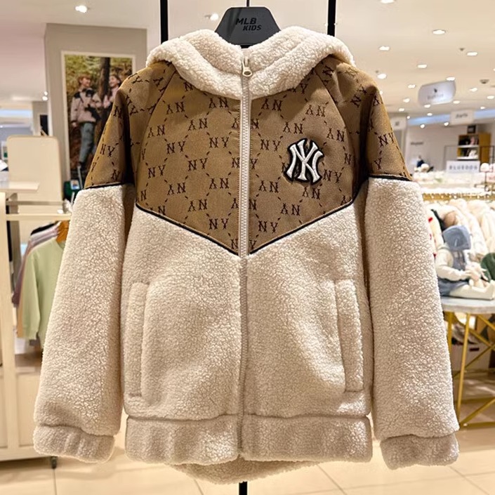 MLB男童女童运动羊羔绒外套