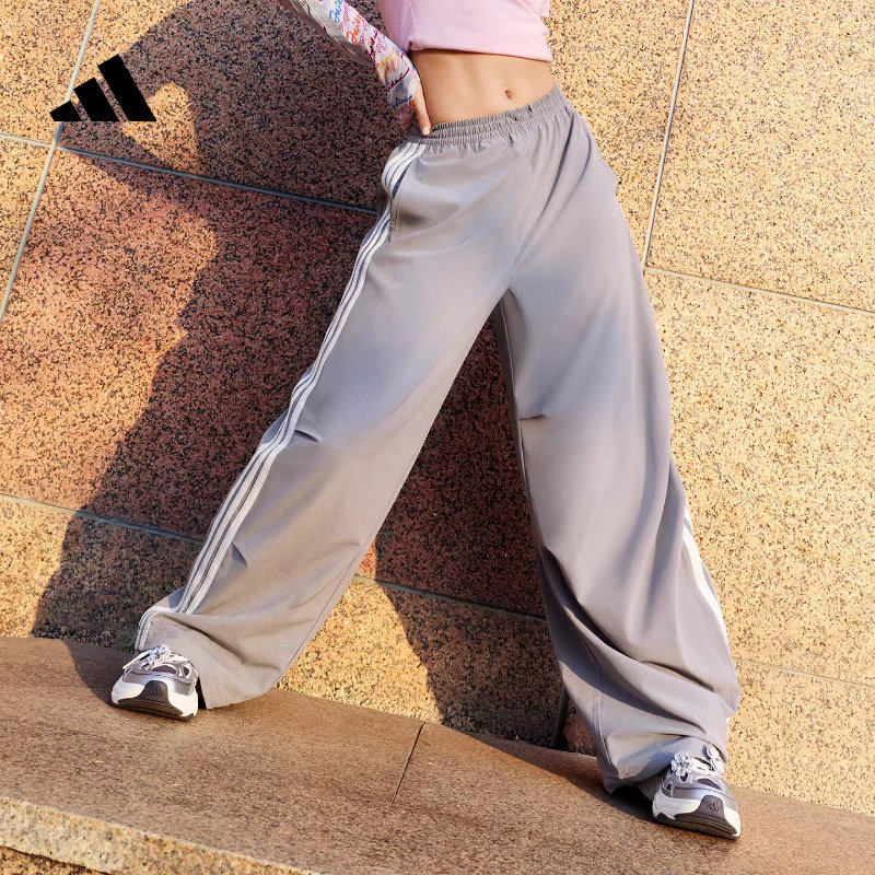 adidas阿迪达斯舞动系列阔腿裤女薄款梭织速干长裤KX8931/KX8932 - 实物图